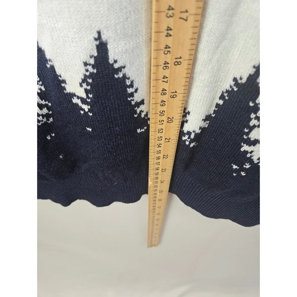 H&M Coca-Cola Holiday Sweater Mens M Red Navy Blue Ugly Christmas Knit 0898616 2